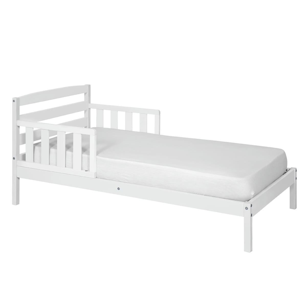 MISUNA - Lit enfant 70x140 cm bois massif blanc