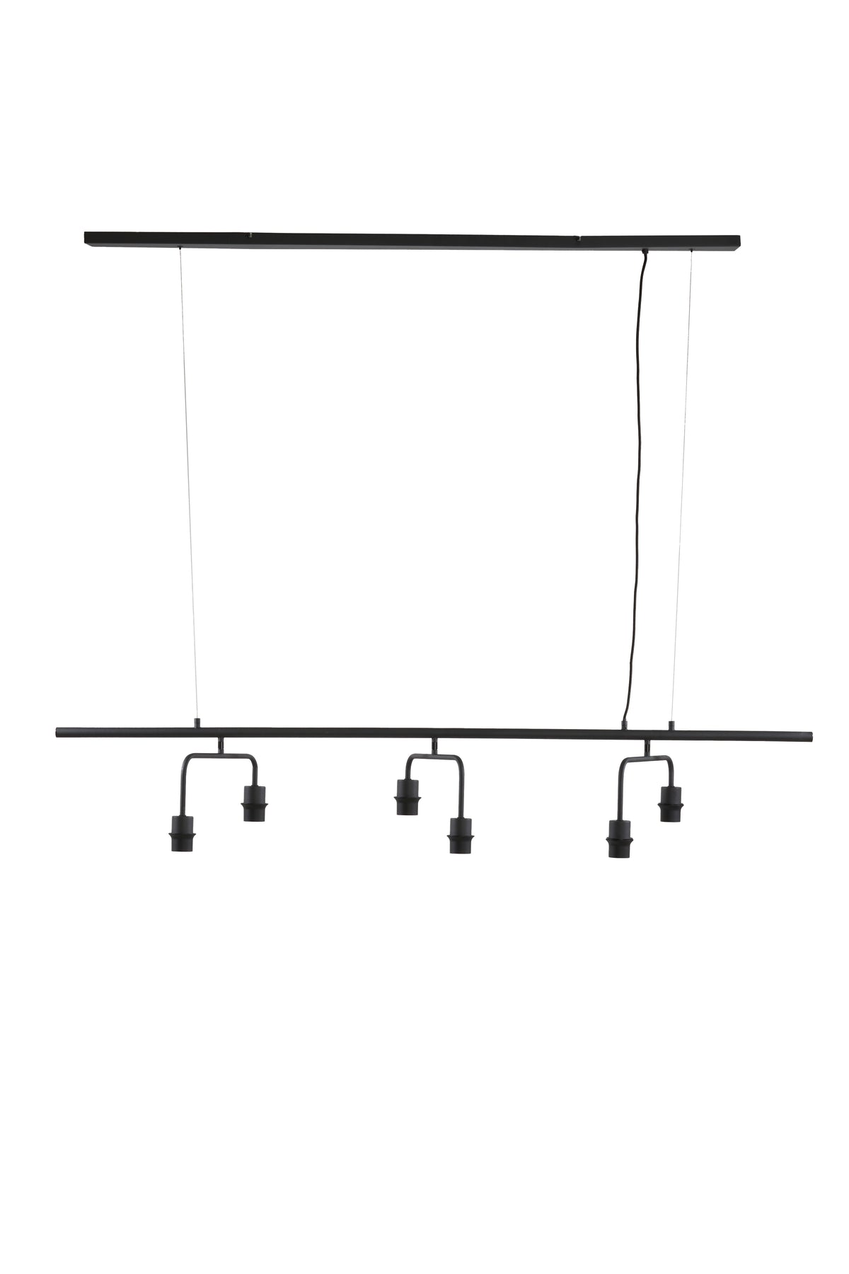 Light & Living hanglamp EDISA - zwart - 160x50x25cm