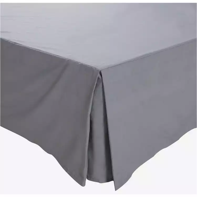 Habitat Easycare Plain Grey Valance - Single