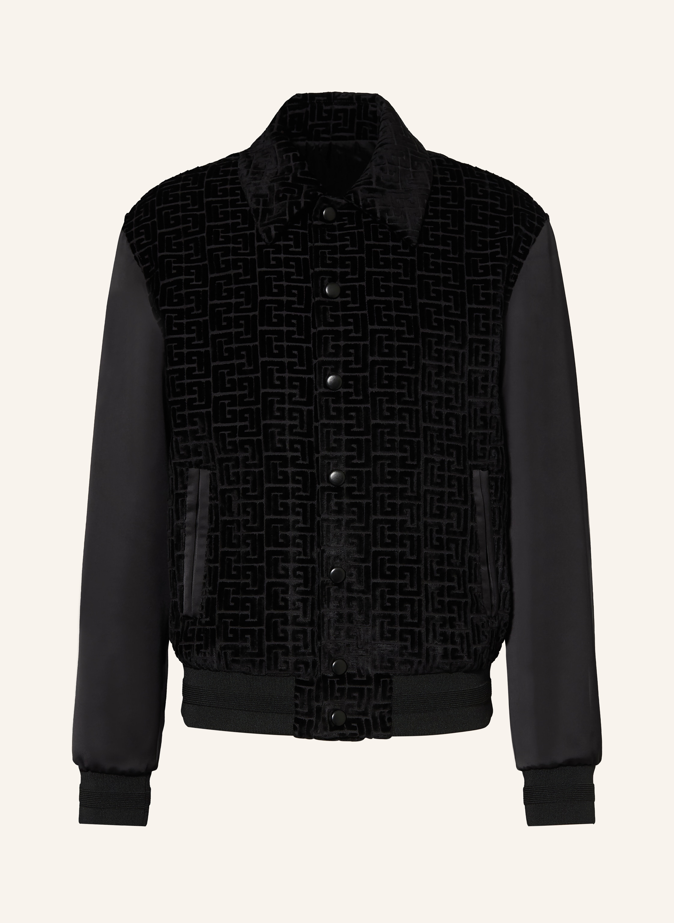 BALMAIN Jacke im Materialmix