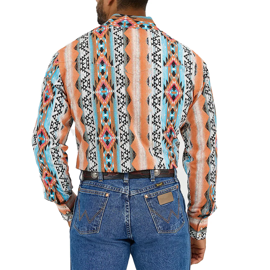Мужская рубашка Wrangler Checotah с длинными рукавами и кнопками