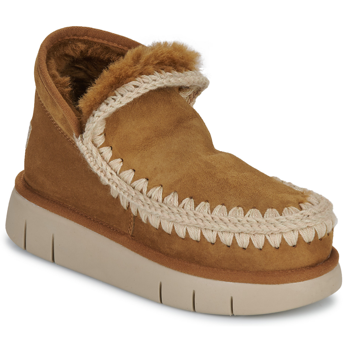 Mou - ESKIMO BOUNCE SNEAKER SUEDE - Cognac