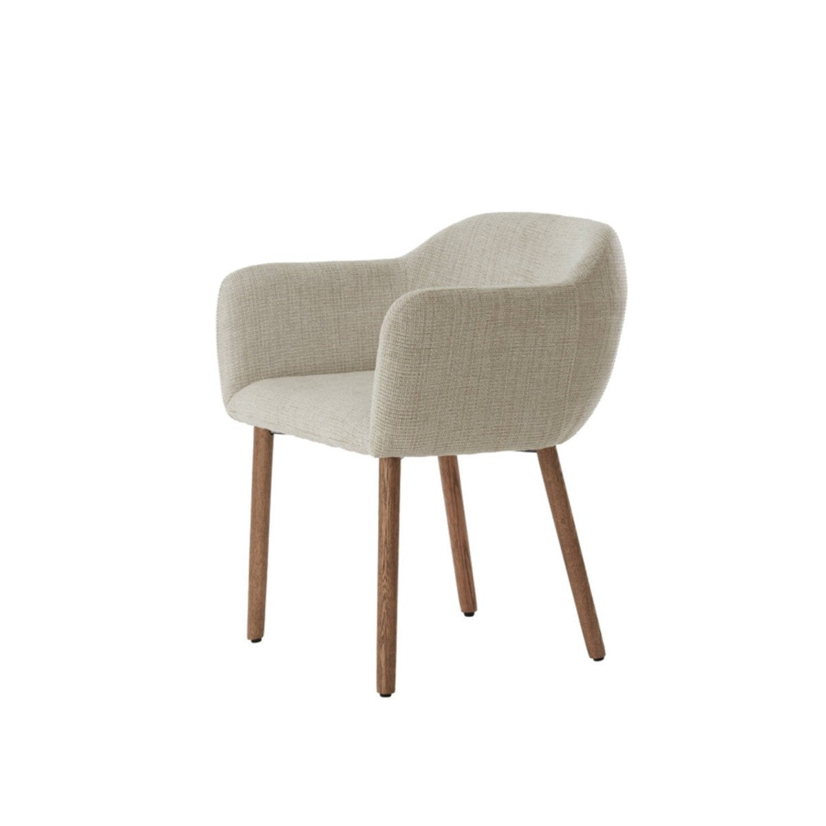 Light & Living - Blaine eetkamerstoel - beige+hout donkerbruin