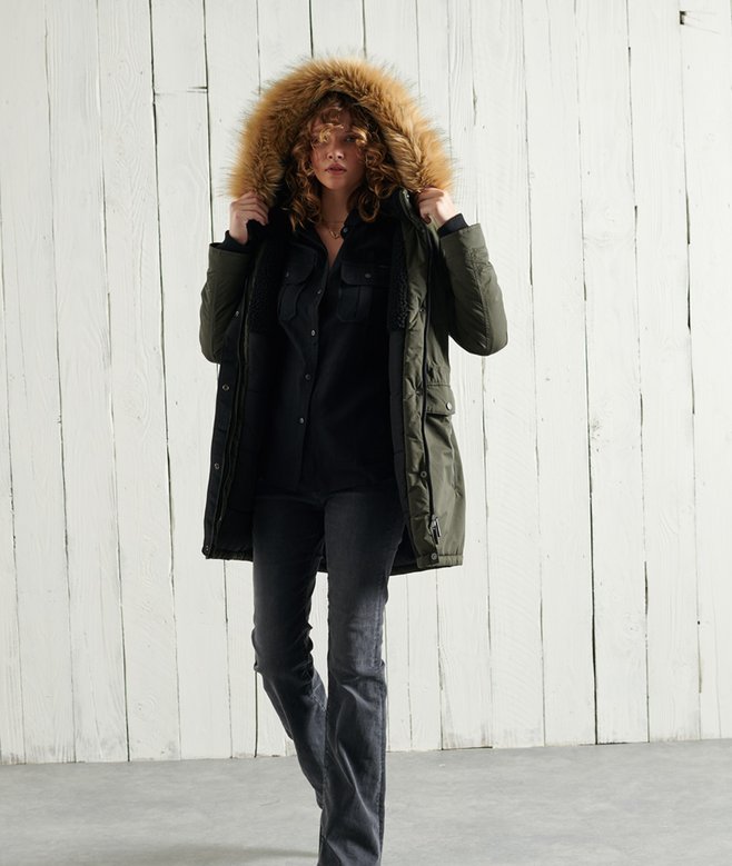Nadare Microfibre Parka Coat