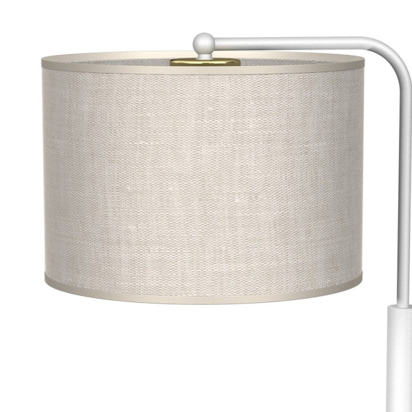 Lampka biurkowabiała LINO 1xE27x60W wys:37cm Milagro