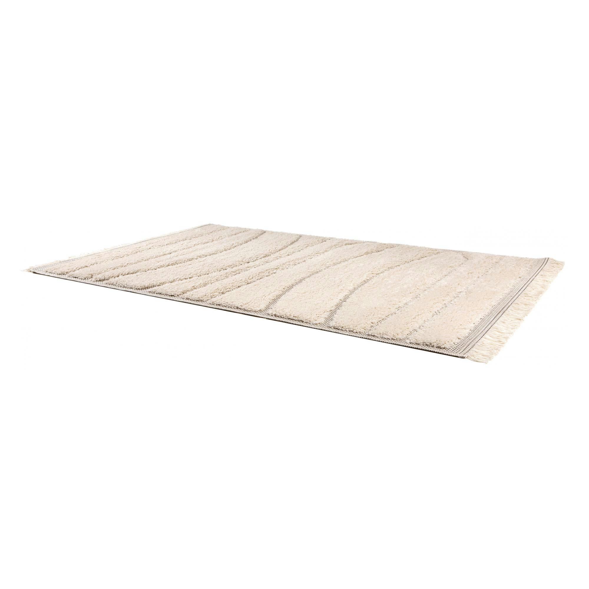 SOLAN - Tapis  en polypropylene neige 160 x 230