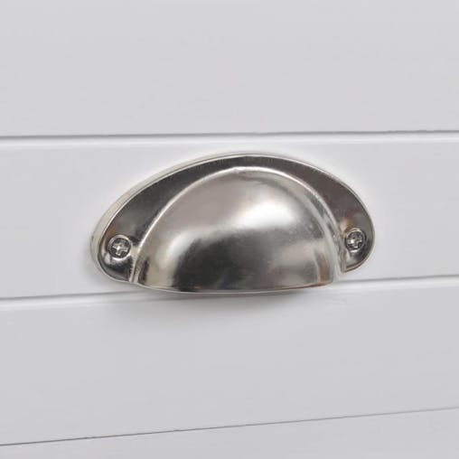 NNEVL Nightstand 2 pcs with 2 Drawers White