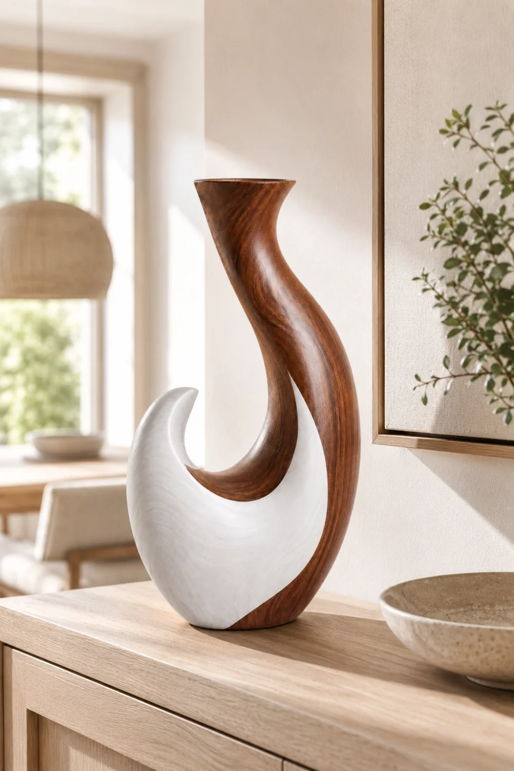 Vase Wood Sculpture #WG099