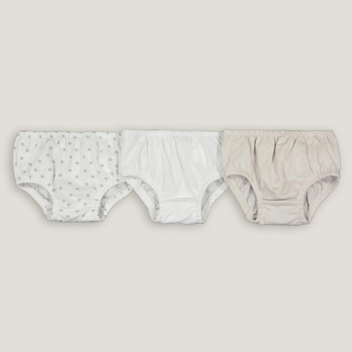 Lot de 3 culottes, volants au dos