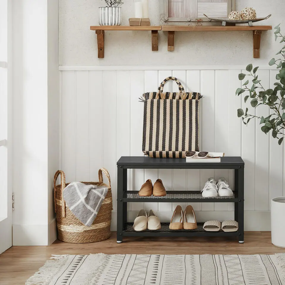 Schoenenrek met Industri?le Look - Rek voor Schoenen 73x30x45cm