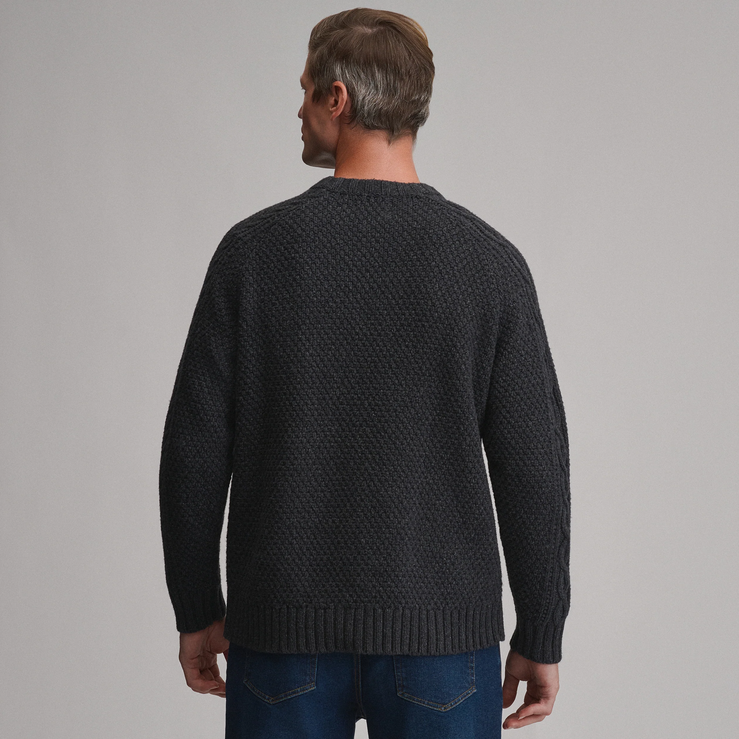 Men's Northwest Cable-Knit Crew Sweater