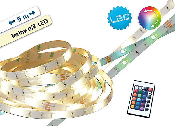 LED 'Stripe' RGB blanc indoor matériel de fixation incl.