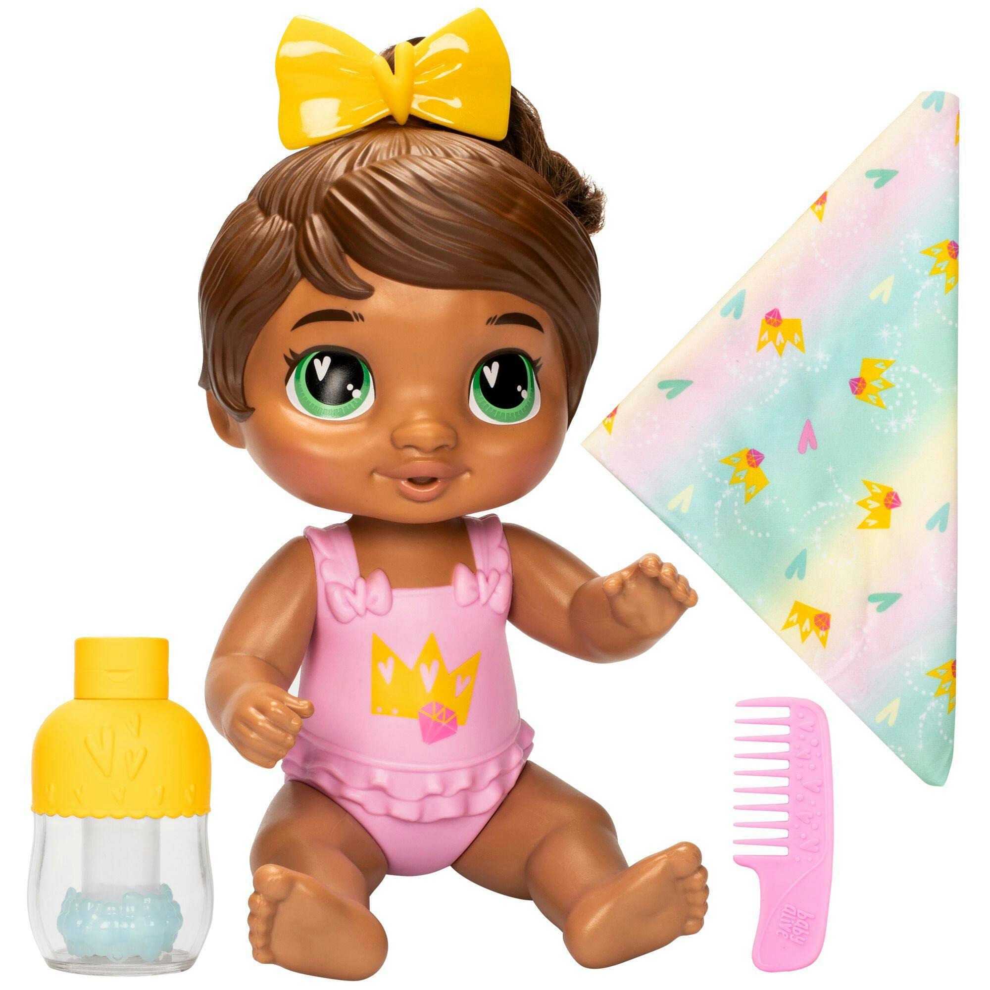 Baby Alive Shampoo Snuggle Sophia Sparkle Brown Hair Water Baby Doll