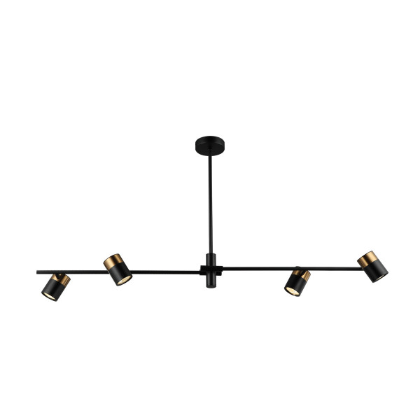 Spot listwa czarny ELICE 4xGU10x35W wym:53x98x22,5cm IP20 Italux