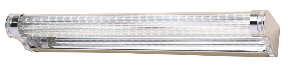 Lampa kinkiet MODERNO 7w led 40 cm stal nierdzewna polerowana/akryl
