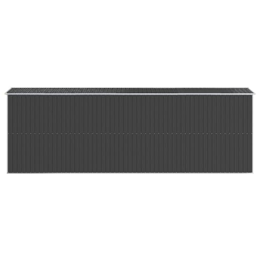 NNEVL Garden Shed Anthracite 192x606x223 cm Galvanised Steel