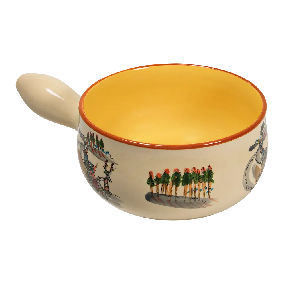 Fondue Caquelon Schlittenfahrt