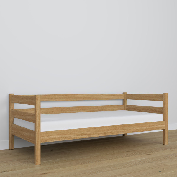 Dębowe łóżko sofa N01