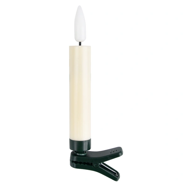 Kerzenset, LED, 15er Set, mit Clip, kabelos, flackernd, warmweiß