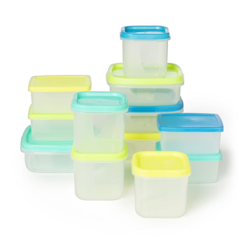 Vershoudbakjes van plastic - 100 ml - set van 4