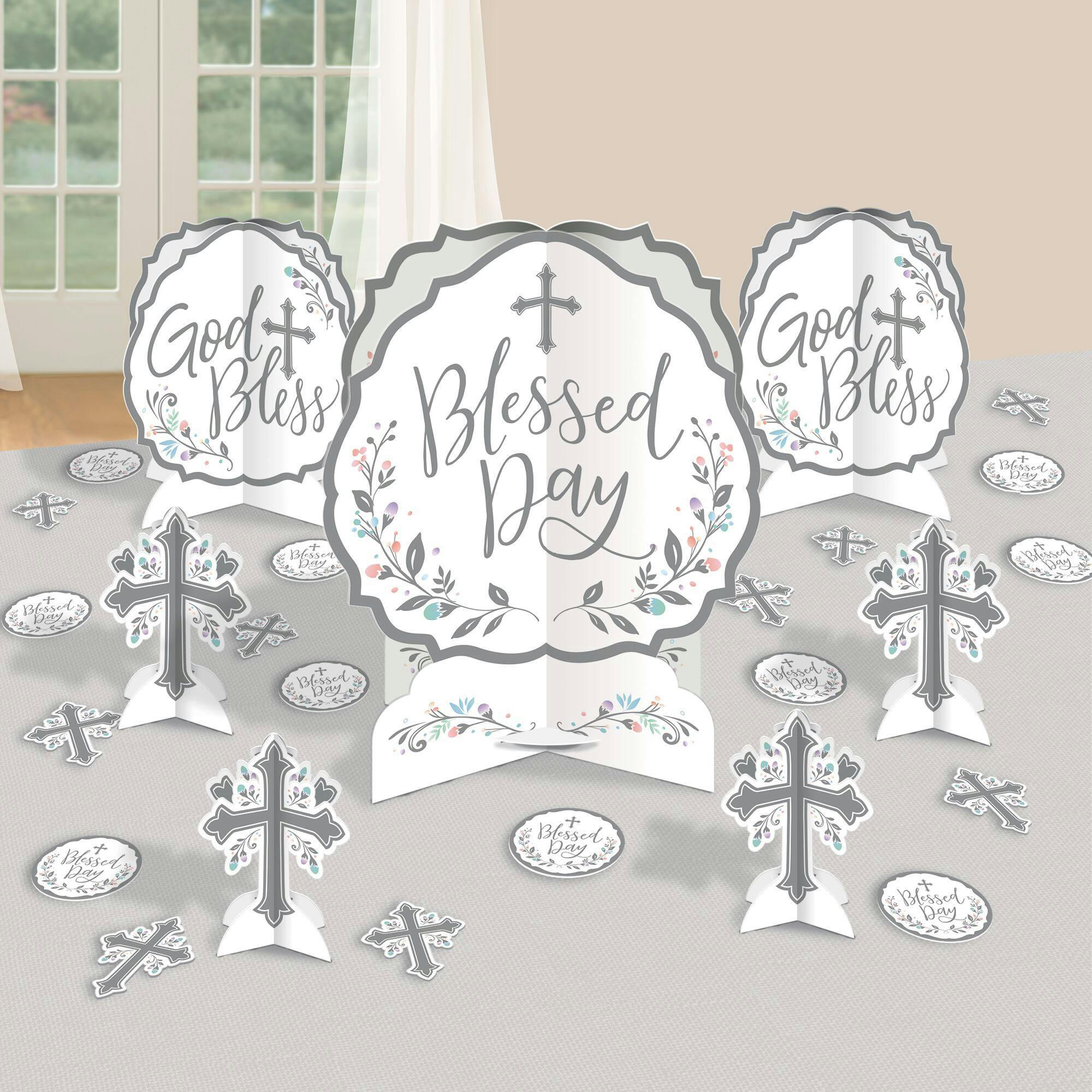 Silver Cross Holy Day Table Decorating Kit, 27-pc