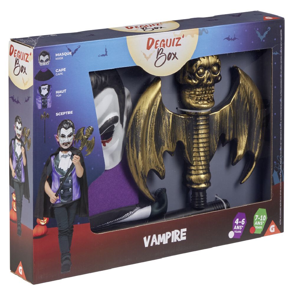 Deguiz'box enfant Halloween vampire 7/10 ans