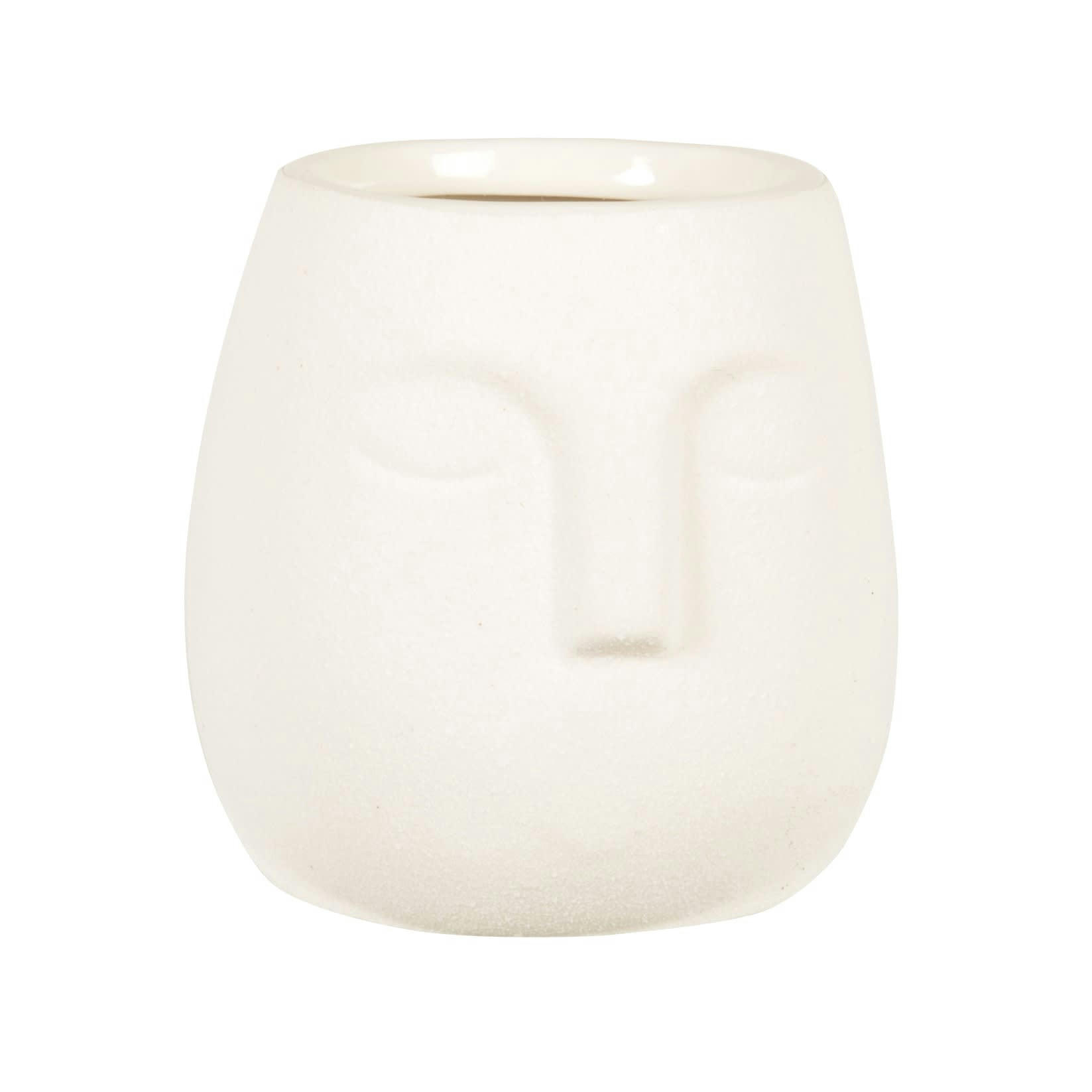 ALI - Bougie parfumée visage en céramique blanche 190g