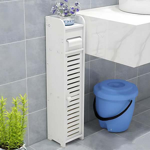 Meuble de rangement avec dérouleur de papier toilette