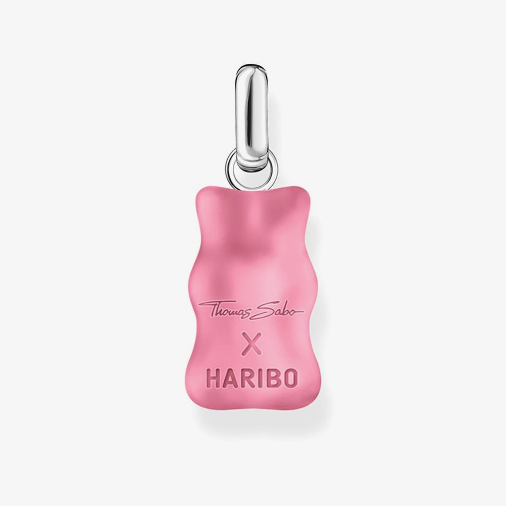 THOMAS SABO Haribo Sterling Silver Pink Gummy Bear Pendant PE967-052-9