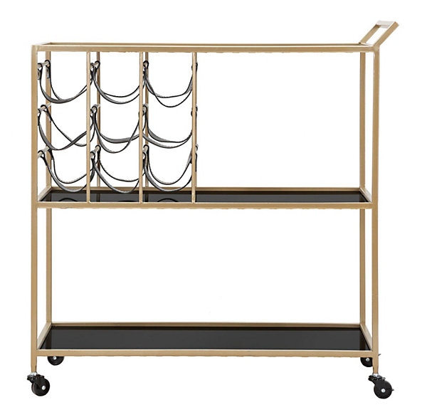 CHARIOT À CORDES NOIR CM 79X39,5X82