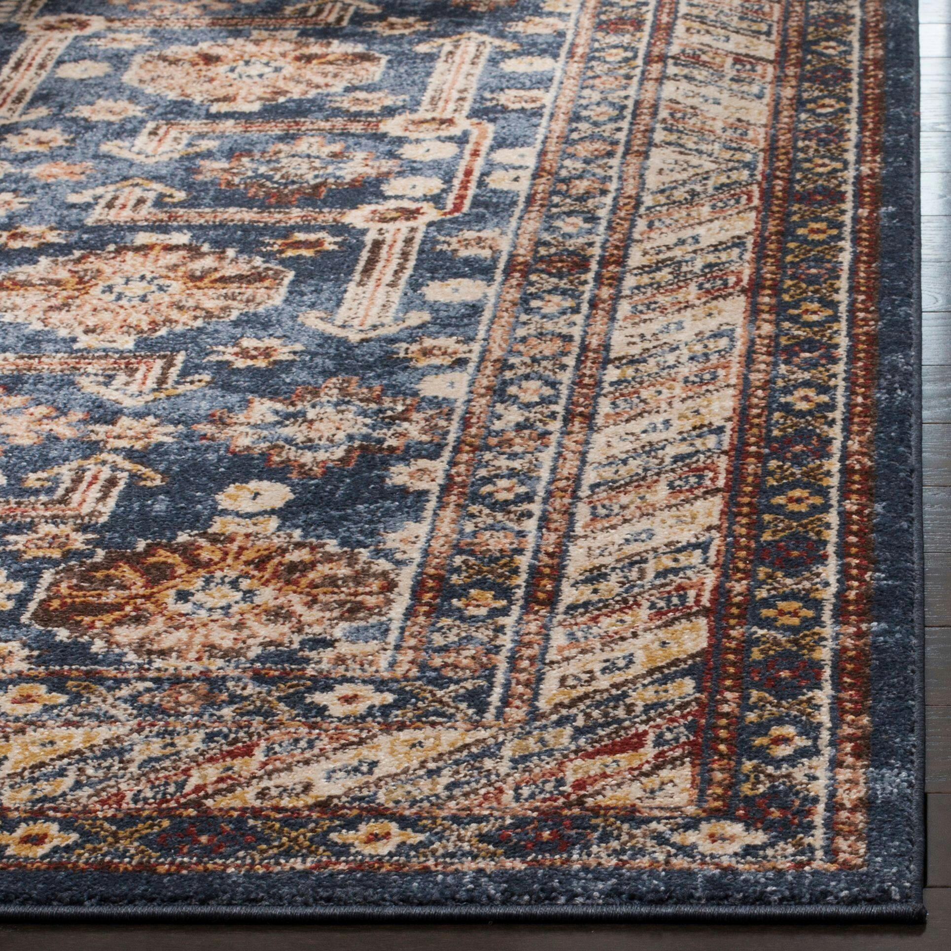 Safavieh Bijar 653 Rug, Royal/Ivory