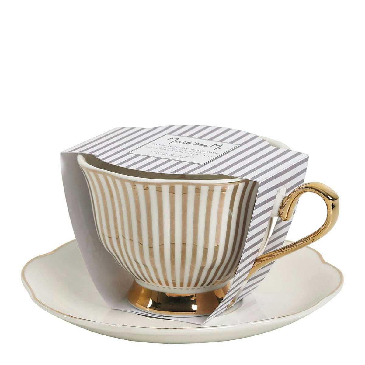 - Bougie parfumée - Lignes dorées - Marquise