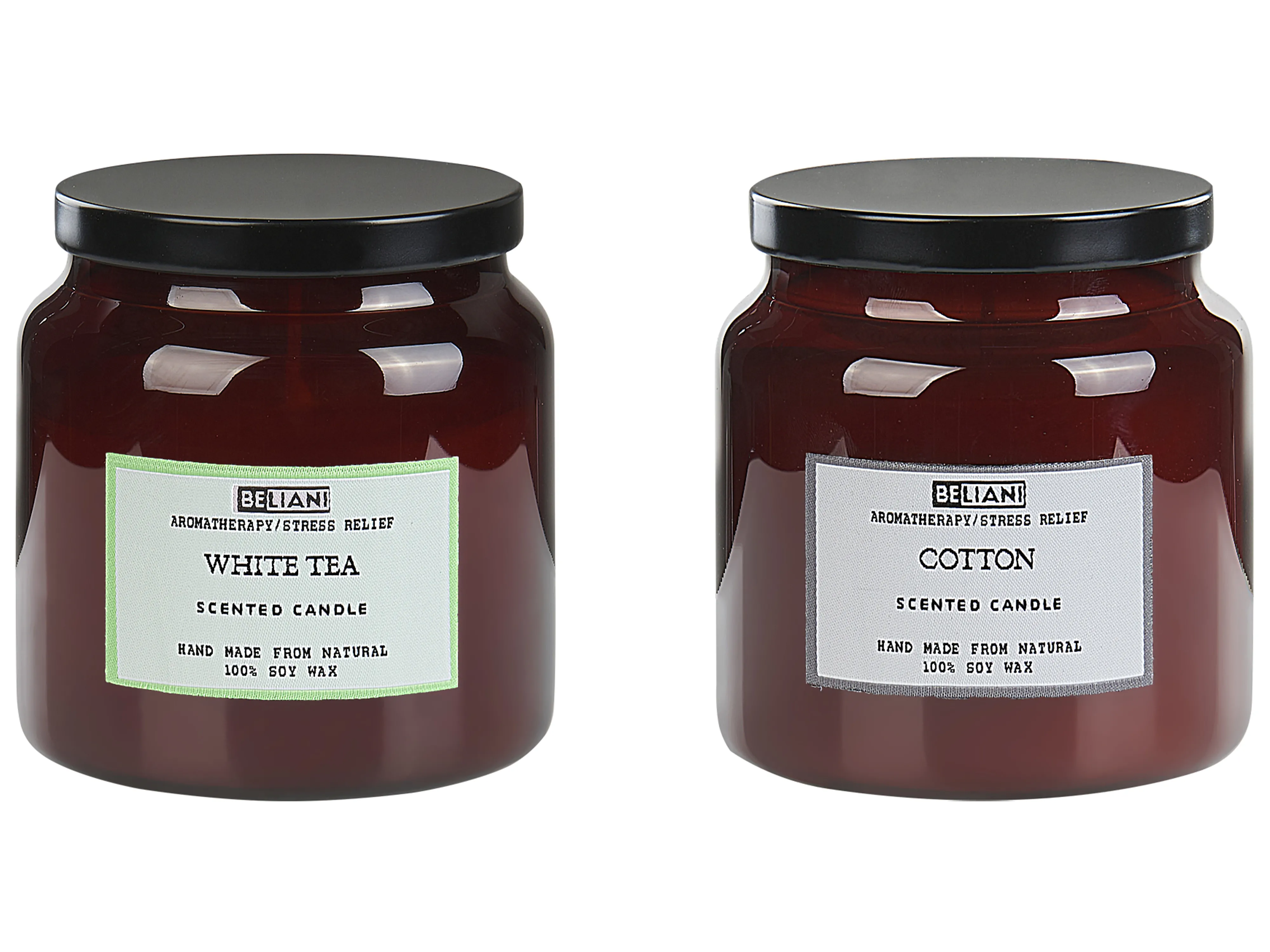 Set of 2 Scented Candles ABSOLUTE ALCHEMY Soy Wax Fresh Notes