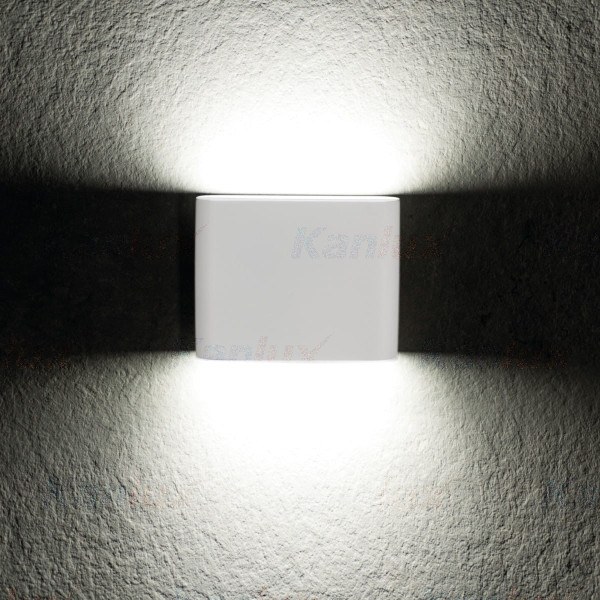 Kinkiet zewnętrzny GARTObiały LED 1x8W 300lm IP54 Kanlux