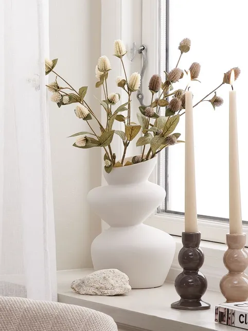 Vase BENNY B14xL17xH25cm hvid