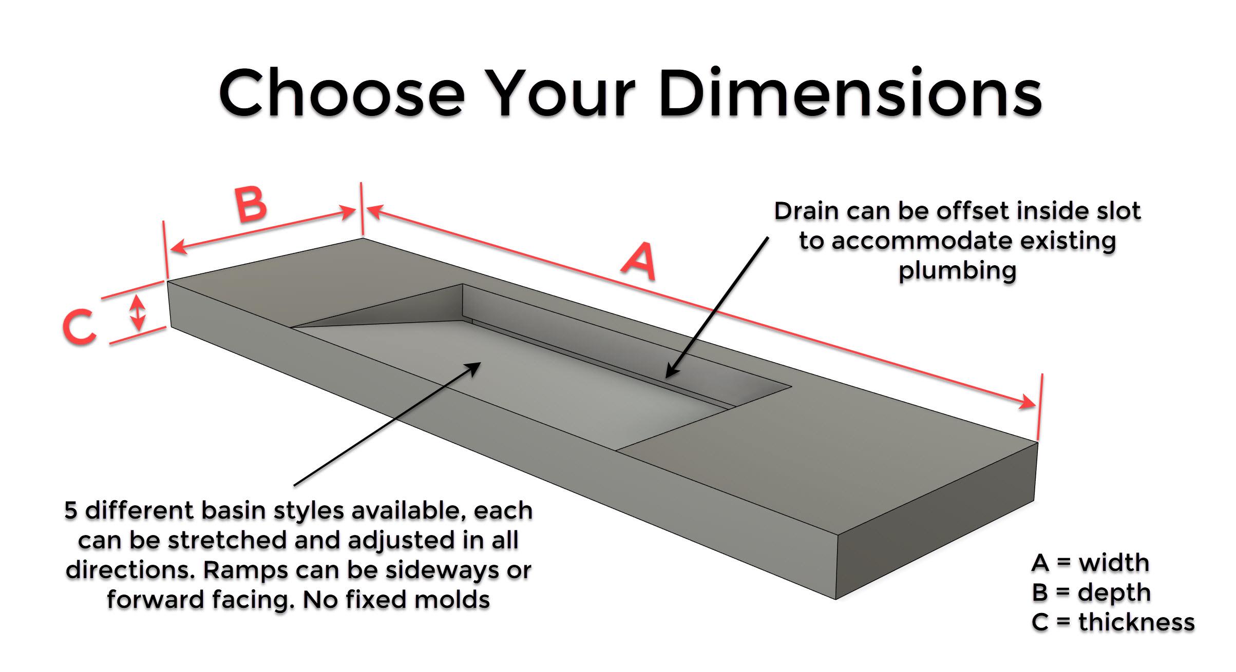 Custom Concrete Sink - Made to Your Dimensions | Bathroom Vanity Sink