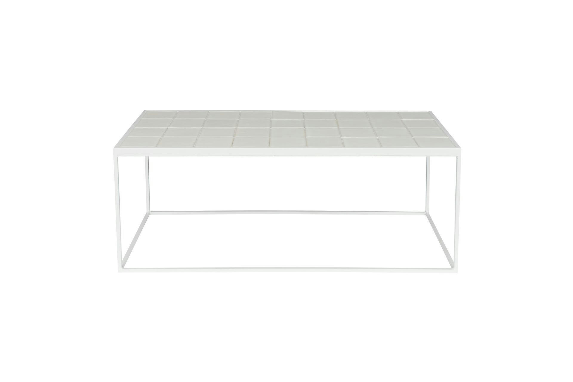 GLAZED - Table basse en céramique blanc