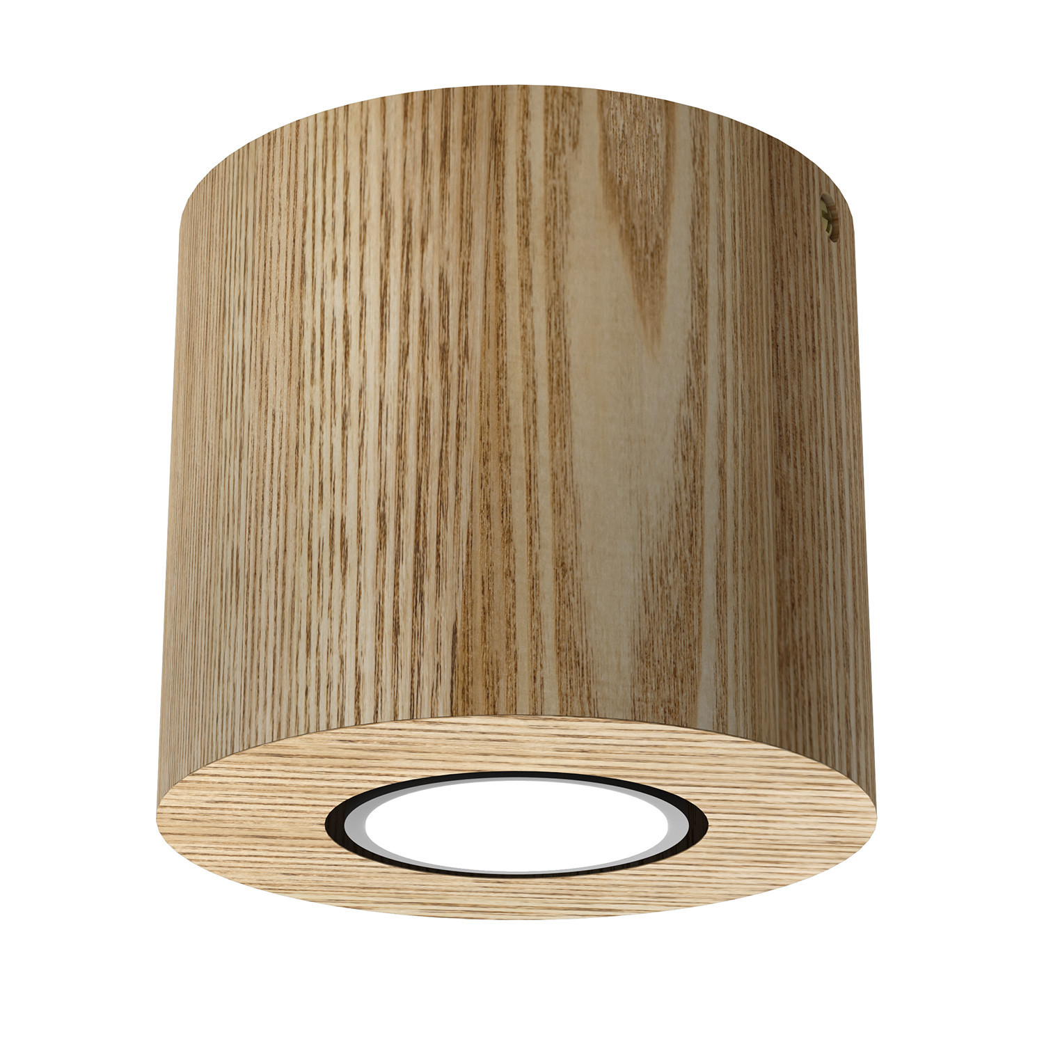Spot okrągły jasne drewno Downlight wood 1xGU10x8W IP20 Luminex