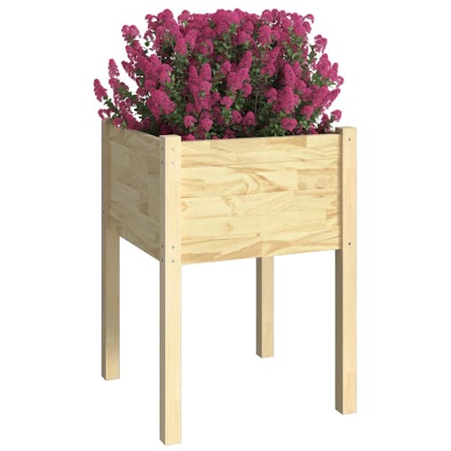 NNEVL Garden Planters 2 pcs 50x50x70 cm Solid Pinewood