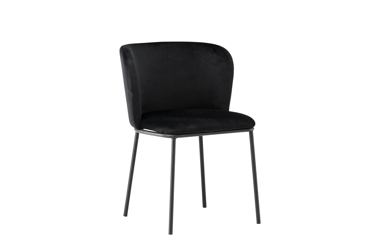 Rebellenclub Eetkamerstoel Ika - Set van 2 - Zwart