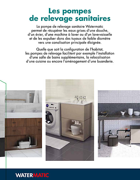 Bac à graisse à poser avec débourbeur WATERMATIC éCO-Graisse adapté aux food-trucks éviers ou lave vaisselles
