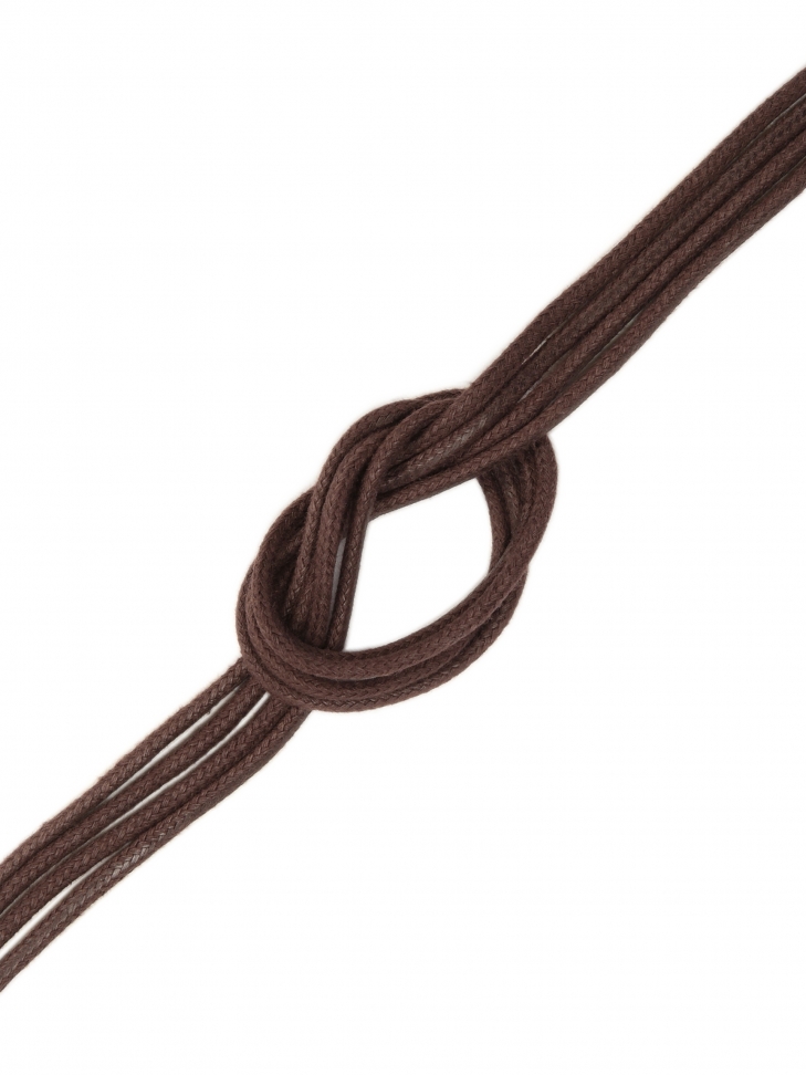 Dark brown round laces