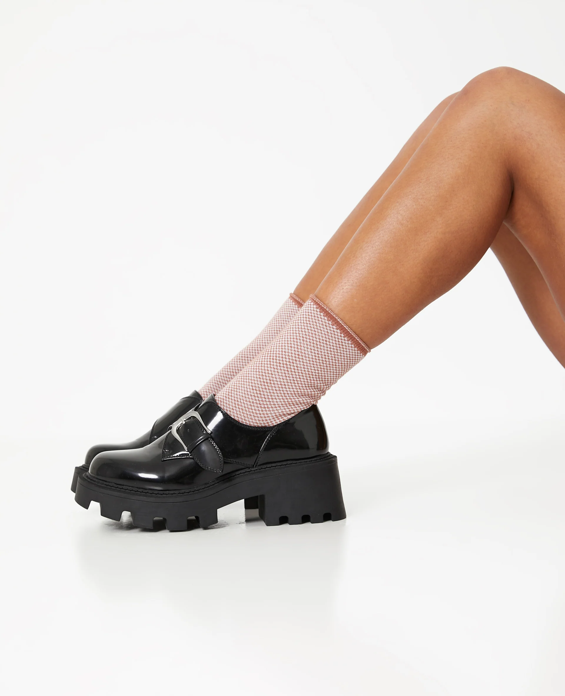 Paire de chaussettes mini-damiers