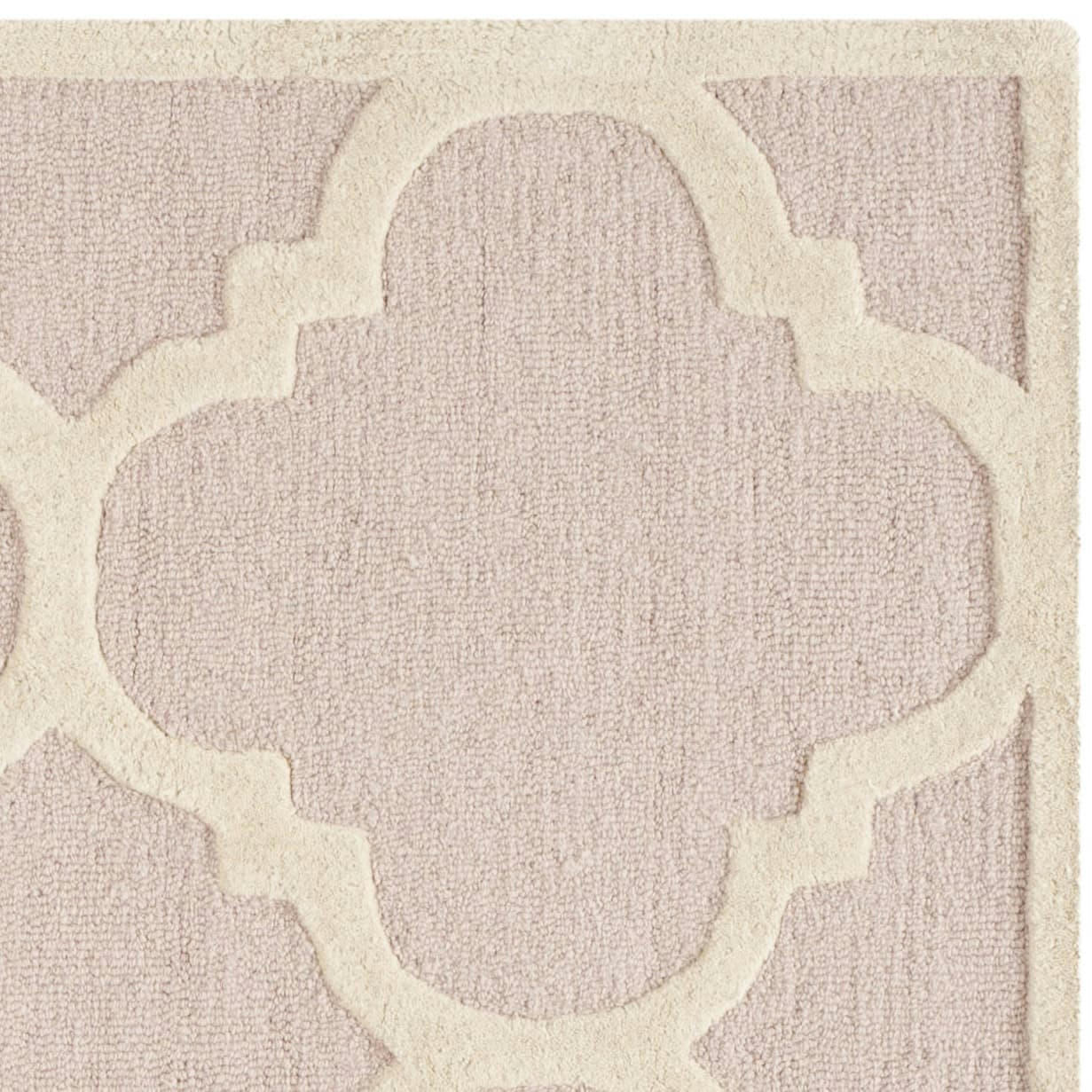 CAMBRIDGE - Tapis de salon interieur en rose pâle & ivoire, 61 x 91 cm