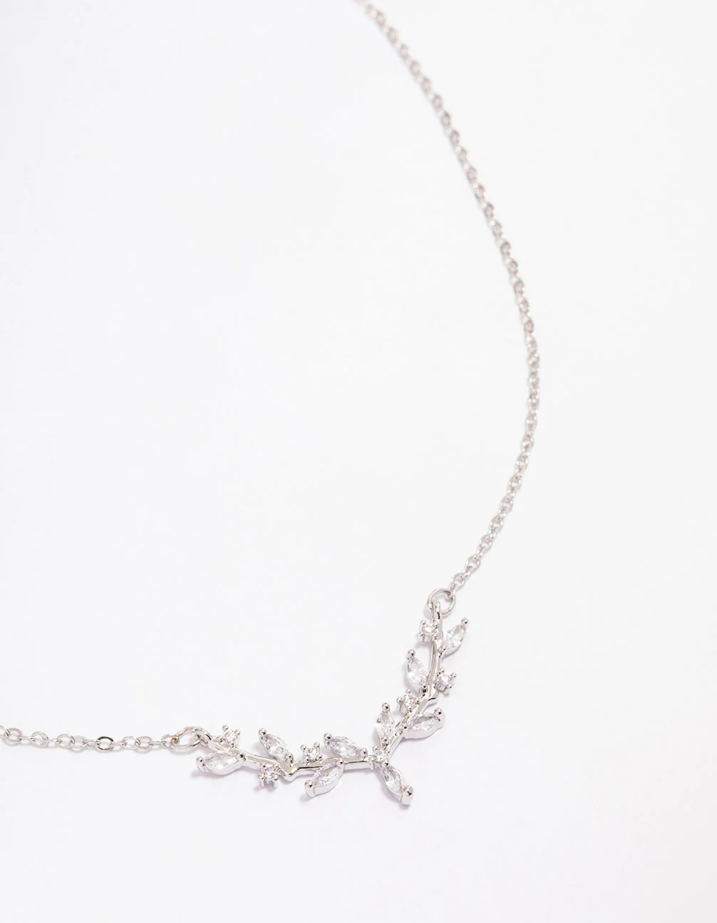 Silver Dainty Leafy Vine Necklace