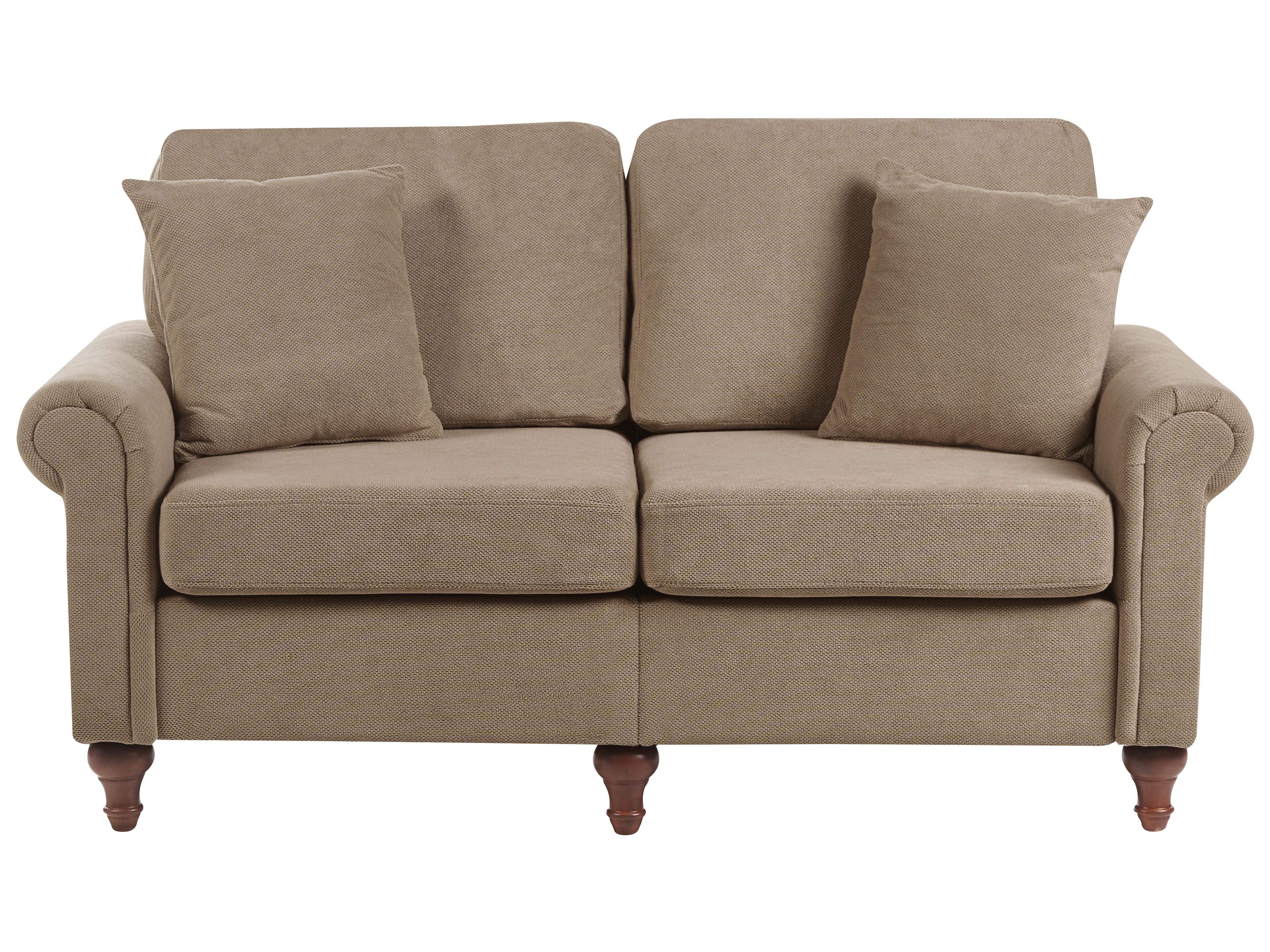 Sofa 2 Seater GINNERUP Fabric Brown