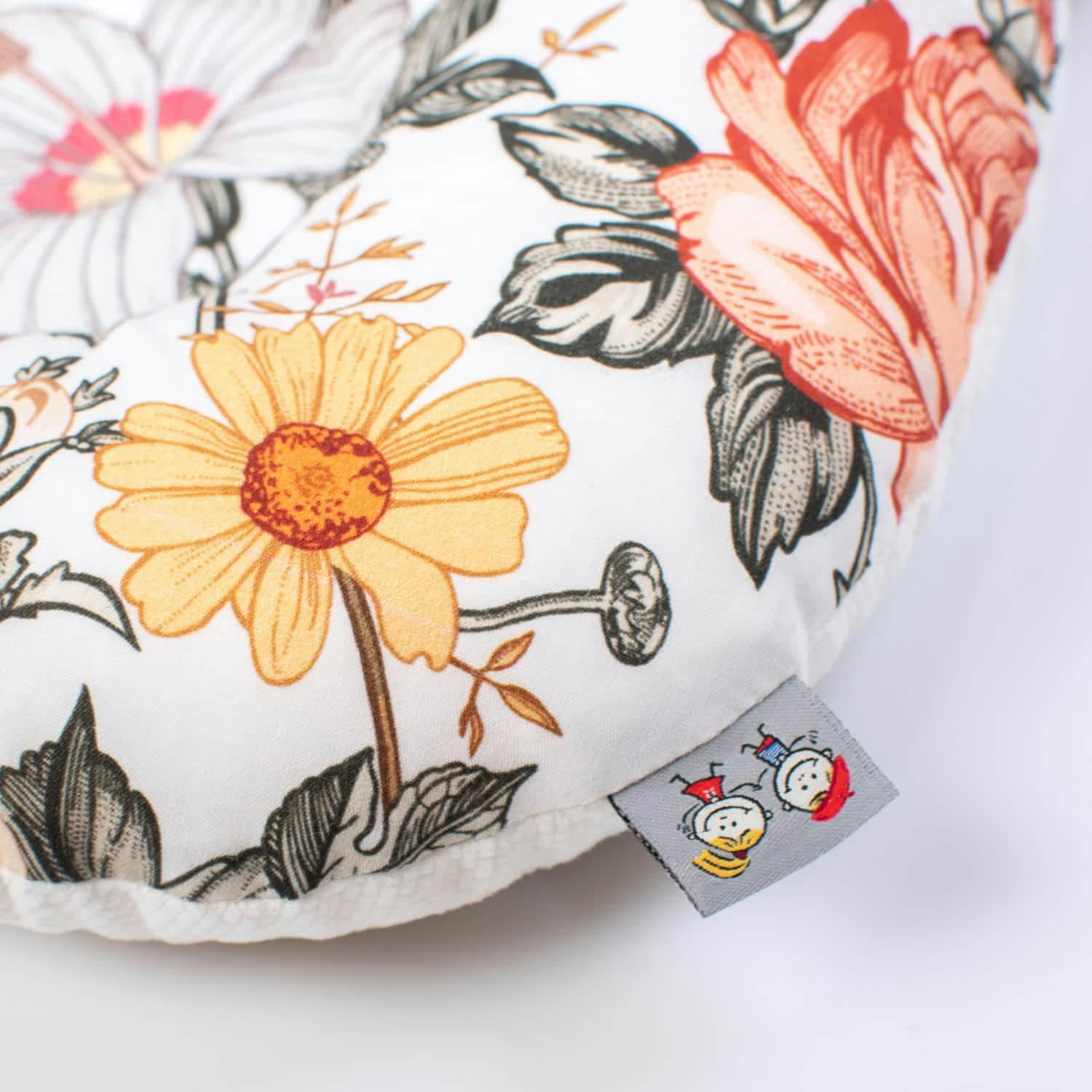 NÉO VINTAGE - Oreiller bébé anti tête plate en coton et velvet