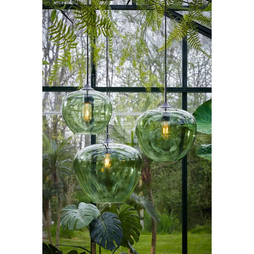Hanglamp Mayson - Glas Groen - &Oslash;30cm