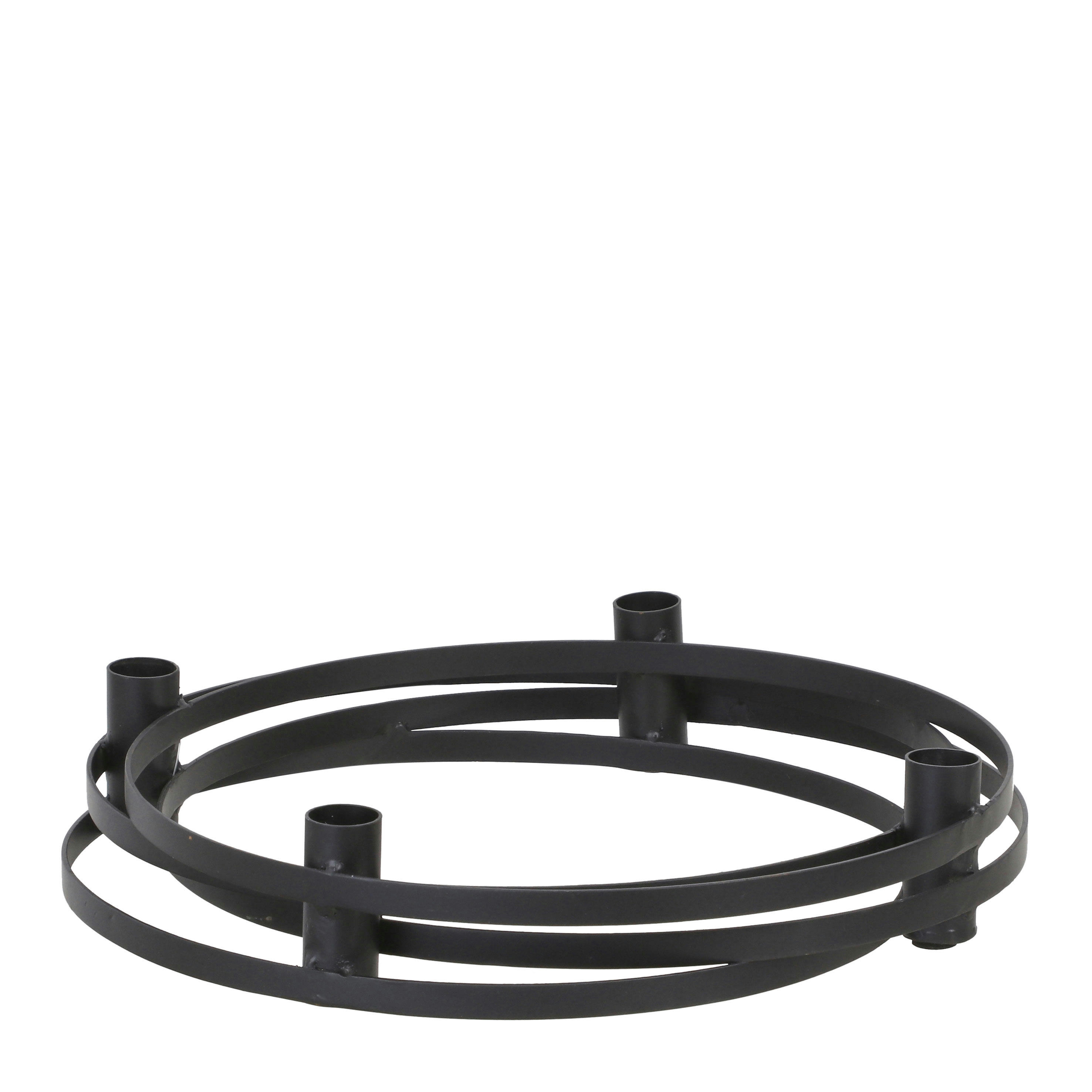 LARIA - Bougeoir en métal noir D34