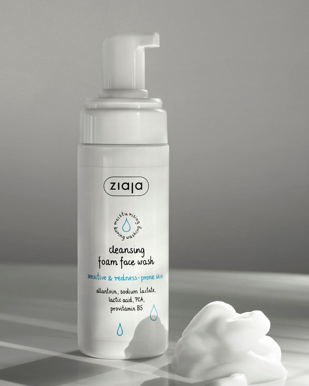 Ziaja Cleansing Foam Wash for Sensitive & Redness-Prone Skin 150 ml